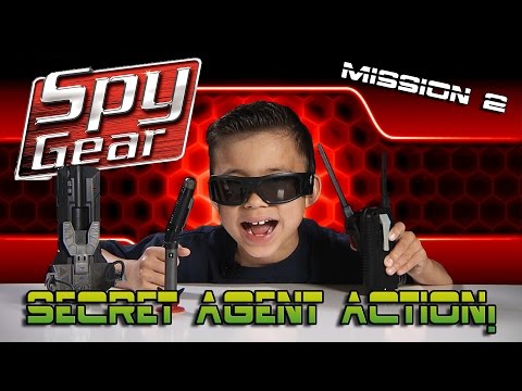 SPY GEAR: Quest for the GOLDEN EGG! Spike Mic, Video Glasses, Spy Pen