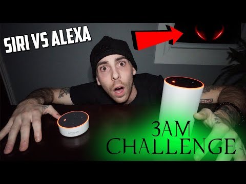 DO NOT TALK TO SIRI AND ALEXA AT 3AM CHALLENGE!! *they fight* (GONE WRONG)