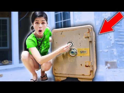 RIPPING OPEN ABANDONED SAFE vs SPY GADGETS and EXPLORING HAUNTED FOREST at SHARER FAM HOUSE