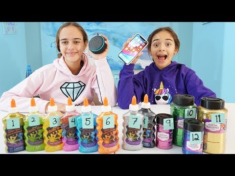 Siri Vs Alexa Picks My Slime Ingredients Challenge!