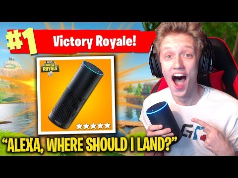 AMAZON ALEXA HELPS ME WIN in Fortnite: Battle Royale!