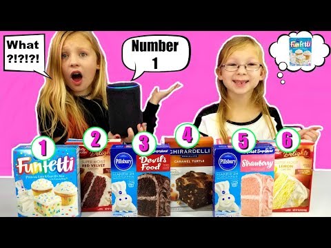 ALEXA Picks My CAKE Ingredients!!!