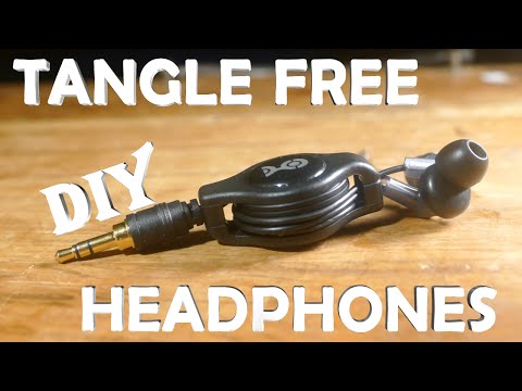 How To Make TANGLE FREE Headphones! – Automatic Windup (Never Deal With Tangled Headphones Again)