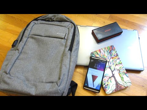 Techie Backpack | USB Charger | 15.6" Laptop | Tablets Gadgets by Kopak | USB Battery Pack
