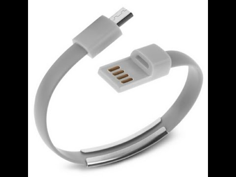 Wirstband pulsera micro usb para cargar smartphone, tablet y gadgets