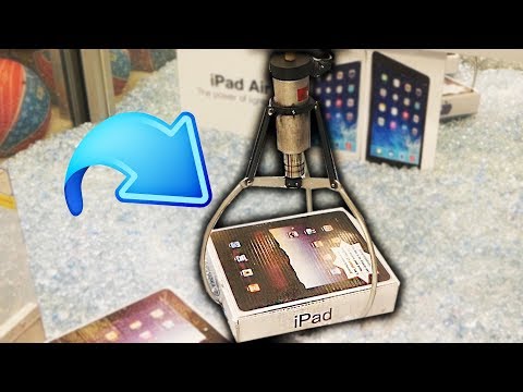 Claw Machine FILLED With IPADS!!