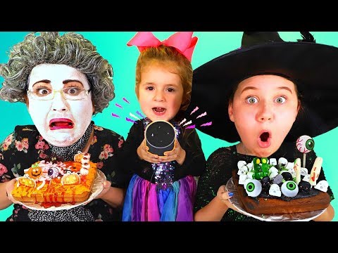 ALEXA PICKS OUR HALLOWEEN CAKE INGREDIENTS!! Pumpkin vs Chocolate