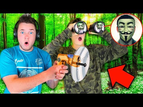 CAPTURING THE GAME MASTER! 24 Hour Challenge In The Woods WITH TOP SECRET SPY GADGETS in REAL LIFE